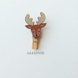 Pince en bois Tête de cerf